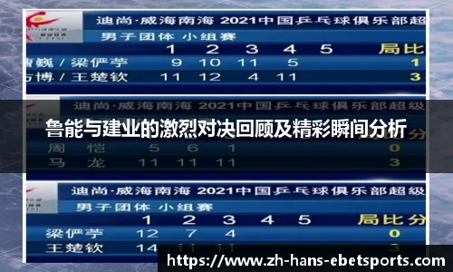 鲁能与建业的激烈对决回顾及精彩瞬间分析